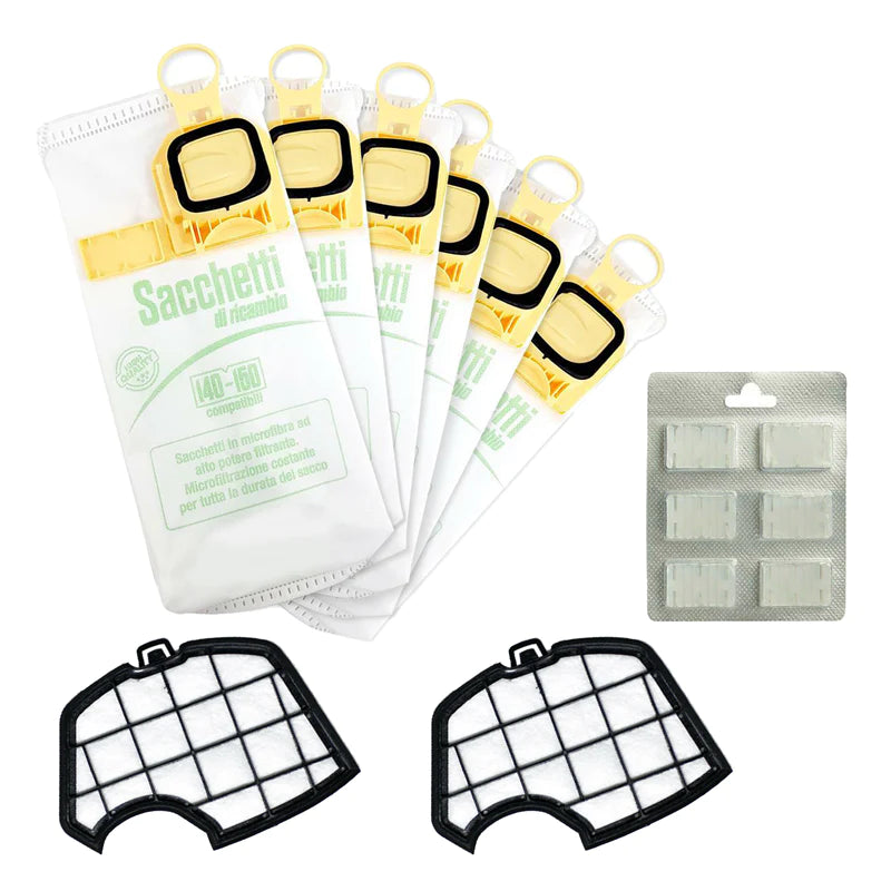 COMBO Folletto VK140 assemblato nuovo+ Tubo flex e accessori + granuli profumati