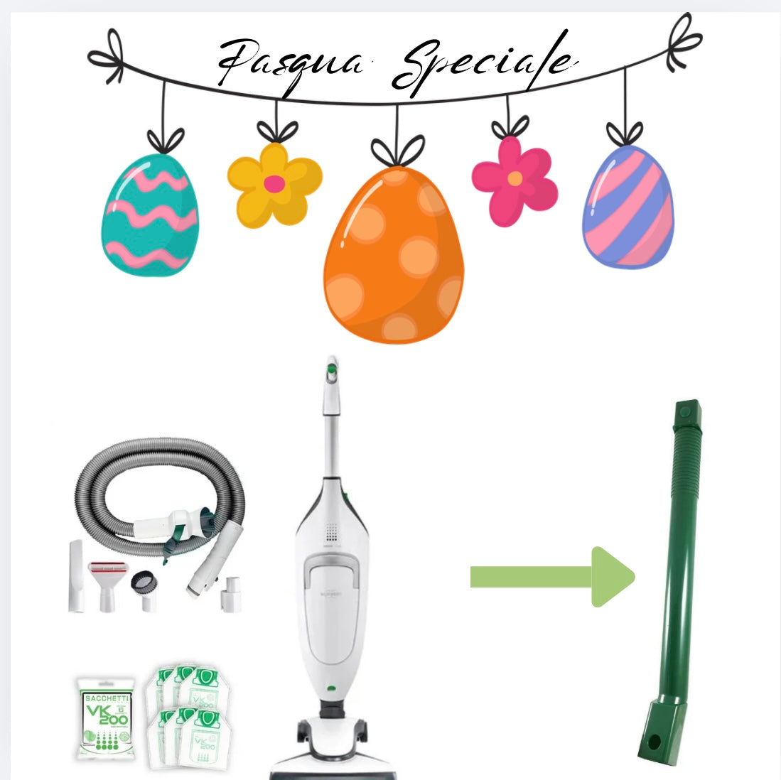 Vk220s NUOVO + tubo flex e accessori