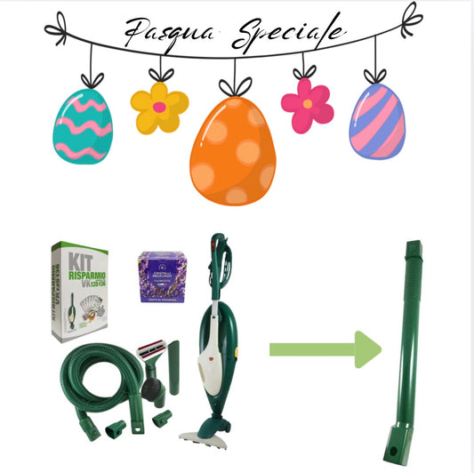 COMBO Folletto VK135 Rigenerato + Tubo flex e accessori