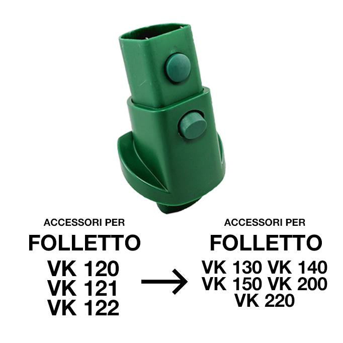ADATTATORE PER FOLLETTO VK 121 VK 122 VK 120 INVERSO ELETTRIFICATO AD12 COMPATIBILE