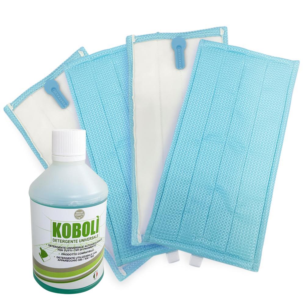 SET 4 PANNI PULILAVA FOLLETTO SP600 SP600S SP7S LIQUIDO UNIVERSALE PAVIMENTI COMPATIBILE